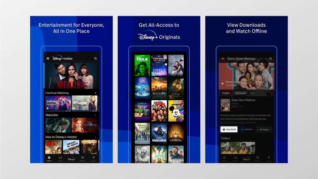 Disney+ Hotstar Aplikasi Nonton Film Bioskop Gratis di HP Android