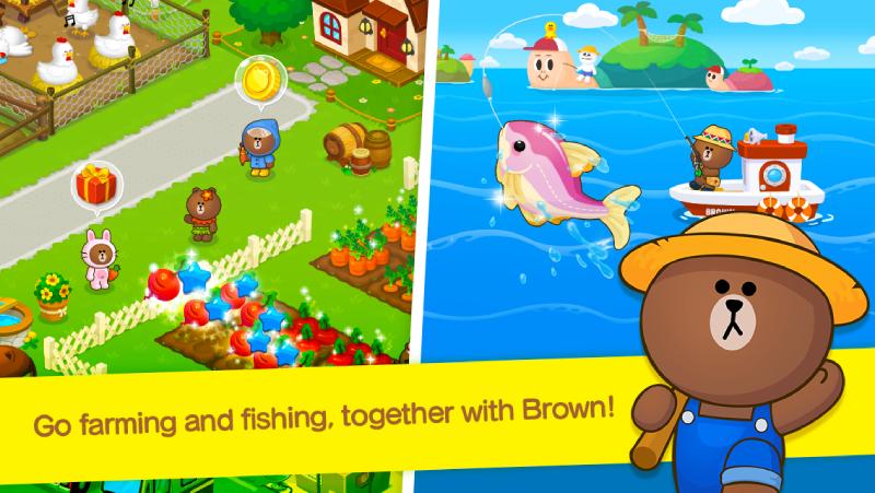 Game Line Brown Farm Android Peternakan