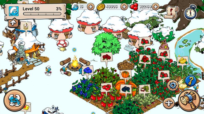 Smurfs’ Village Game Perkebunan Grafis Bagus di Android