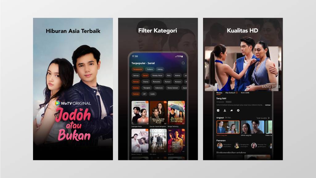 WeTV Aplikasi Nonton Asian dan Local Drama Sub Indo Gratis