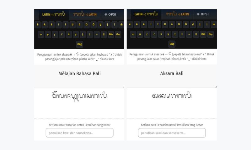 Aksara Bali Online Website Online Komangputra