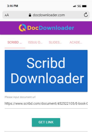 Download File Scribd via Docdownloader Gratis