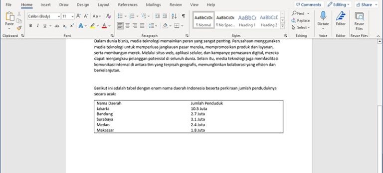 Cara Menghapus Garis Tabel Di Word (dengan Gambar) - Malas.id