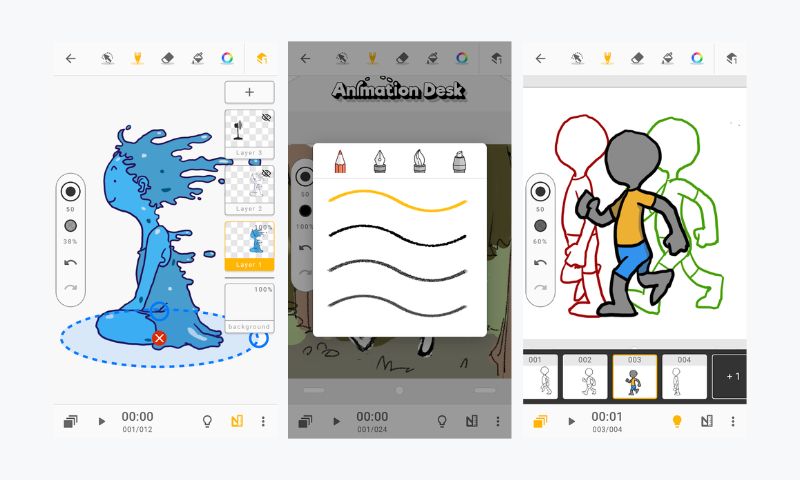 Aplikasi Animation Desk membuat kartun Gif gratis di Android iOS