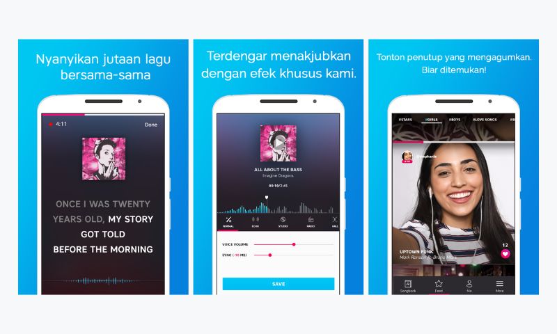 Aplikasi Nyanyi dengan Video Lirik Lagu Yokee Android