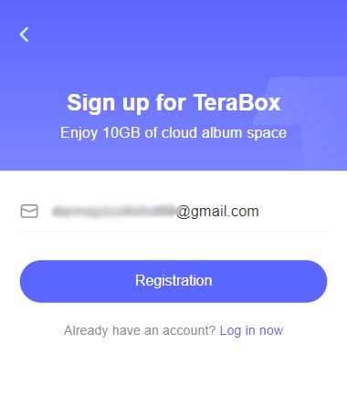 Daftar pakai gmail di terabox