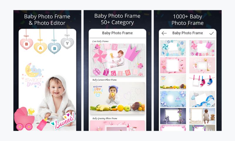 Baby Photo Editor App Frames Aplikasi Biodata Bingkai Bayi Aesthetic Android