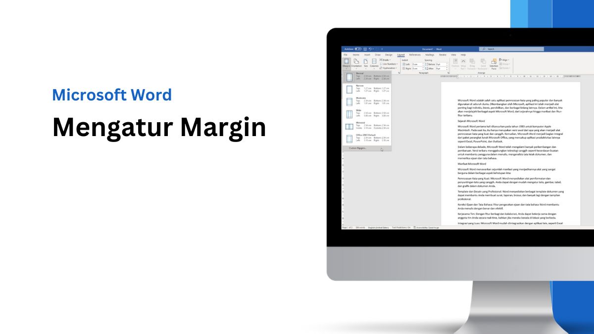 Cara Mengatur Margin Kertas di Microsoft Word yang Benar