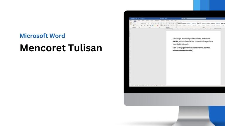 Cara Mencoret Tulisan di Microsoft Word Strikethrough