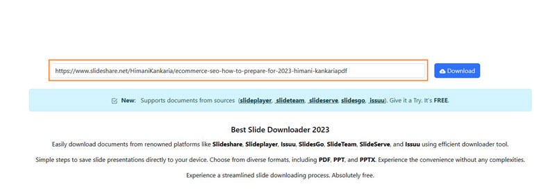 Download dokumen Slideshare via Slidegrabber