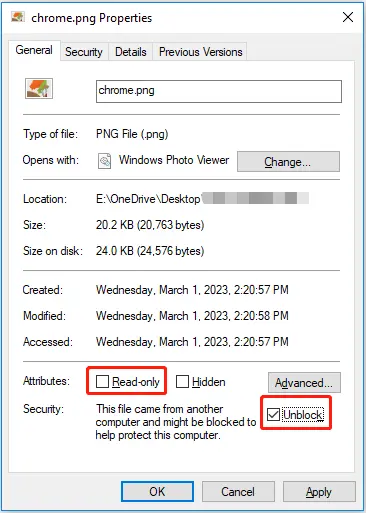 Cara unblock gambar di Windows
